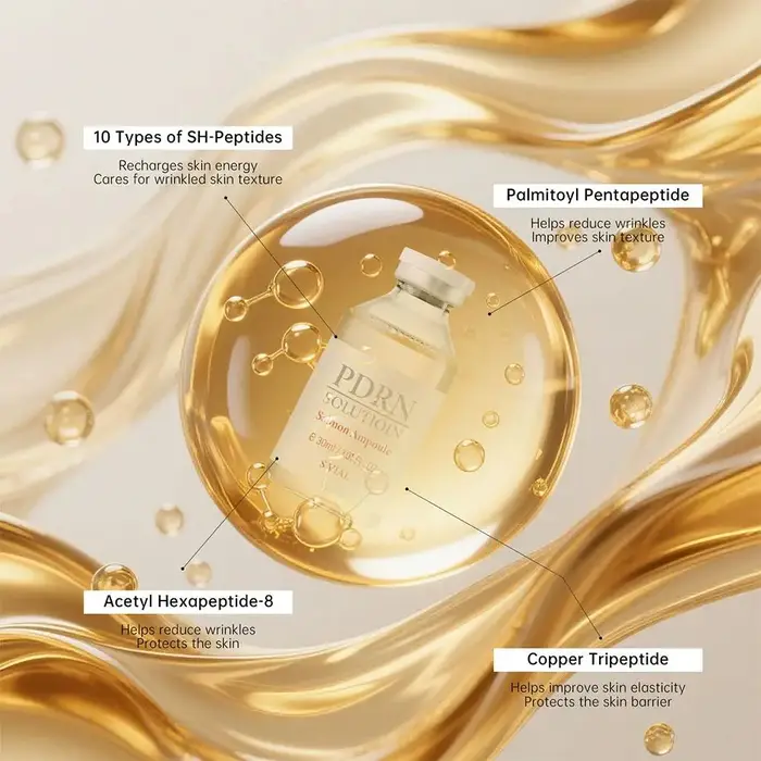 Sérum Facial PDRN ADN de Saumon – Nouvelle Ampoule Essentielle de Luxe Nourrissante