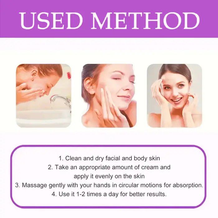 Lifting instantané du visage et crème pour la peau ferme