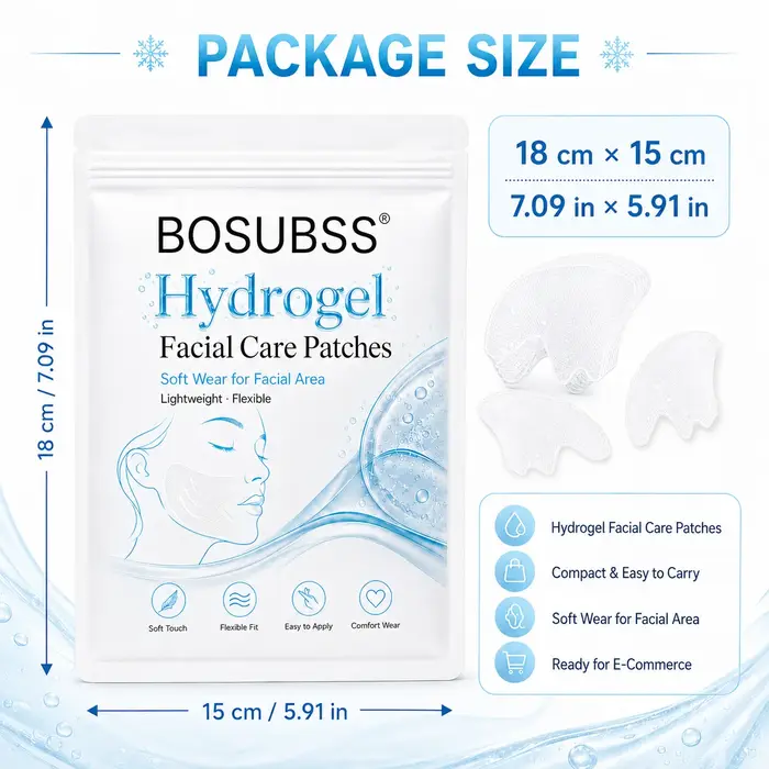 1 Paire de Patchs Hydrogel pour le Soin du Visage