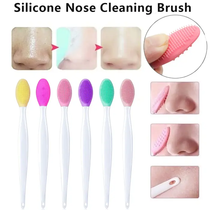 Brosse de lavage du visage en Silicone, soins de beauté pour la peau, exfoliante du nez, nettoyage d