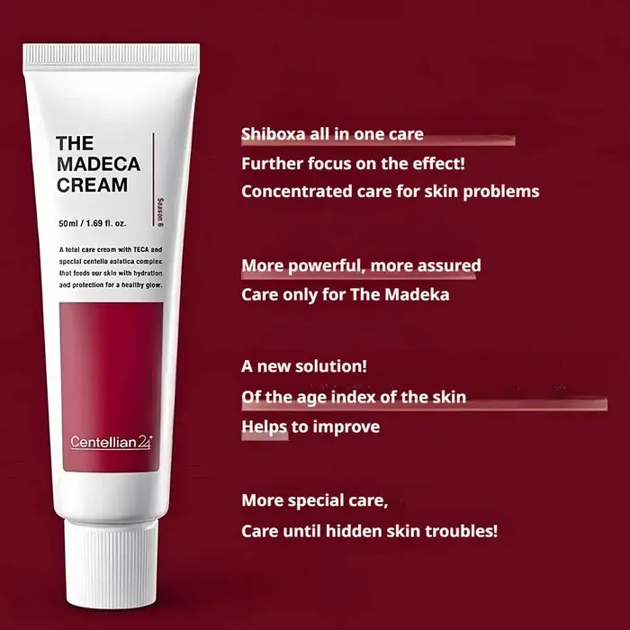 Centellian 6ème génération la crème Madeca, blanchiment actif, antioxydant, hydratant longue durée, réparateur de peau sèche, soins de la peau