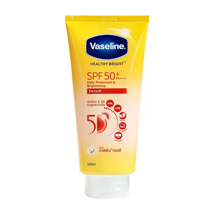 Crème solaire pour le corps Vaseline SPF50, grand flacon de 300 ml, grande capacité, hydratante, fra