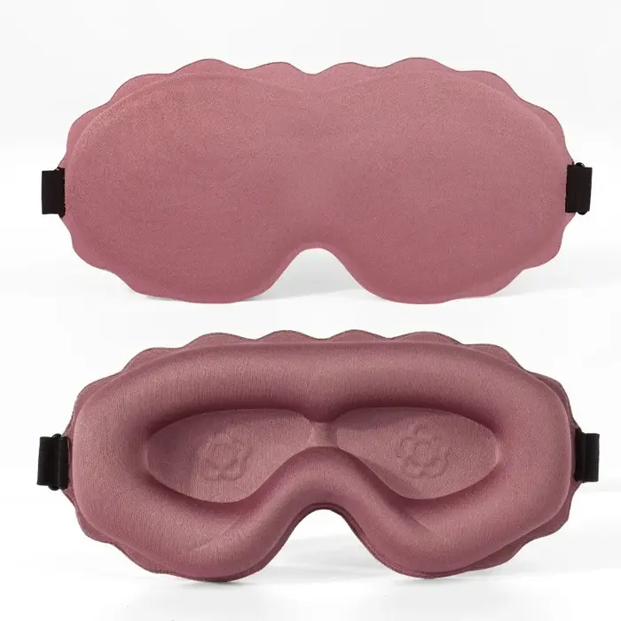 Masque de sommeil 3D anti-lumière, doux et rembourré, pour les yeux, masque oculaire, bandeau, masqu
