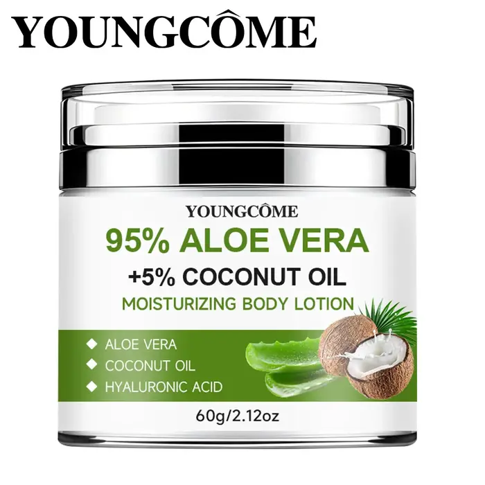 YOUNGCOME Hydratant à l'aloe vera riche en acide salicylique pour hydrater la peau sèche Soins du visage et du corps Anti-âge Fade Fine Line