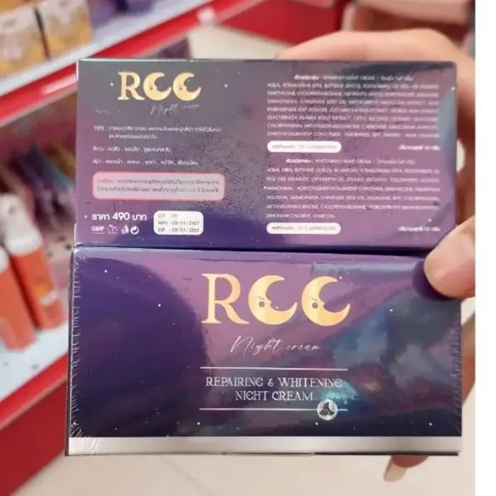 Crème de nuit double action RCC Thaïlande | Réparation de la peau et uniformisation du teint