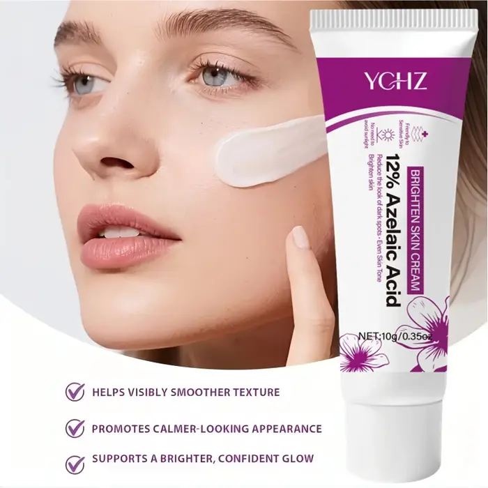 Essence à 12 % d'acide arbutique, crème gel hydratante contenant 12 % d'acide isopropylique, glycérine et acide salicylique, acide azélaïque, essence de Centella Asiatica et essence de niacinamide pou