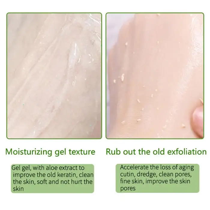 Gel exfoliant aux herbes pour un nettoyage en profondeur de la peau