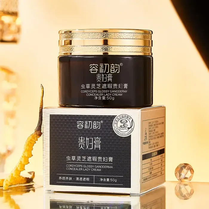 Cordyceps correcteur efficace brillant Ganoderma hydratant dame crème pour le visage lissant pores c