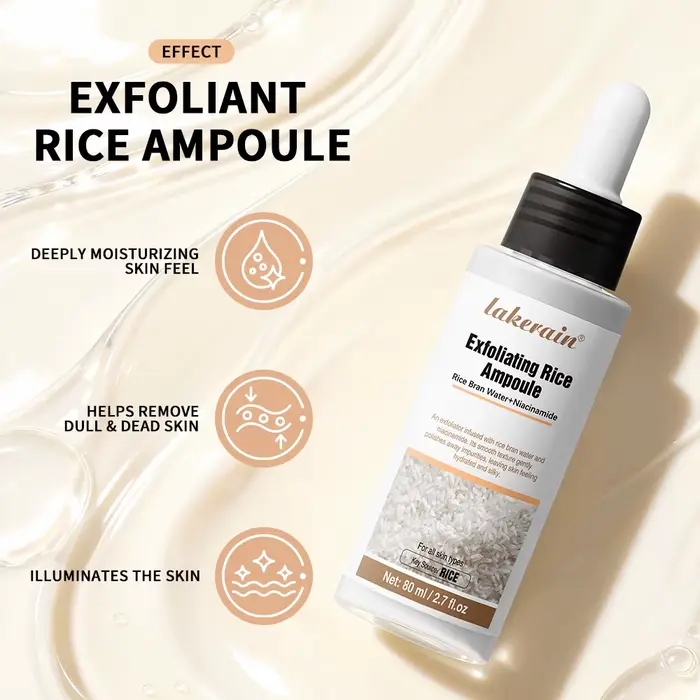 Ampoule Exfoliante au Riz : Effet Éclatant
