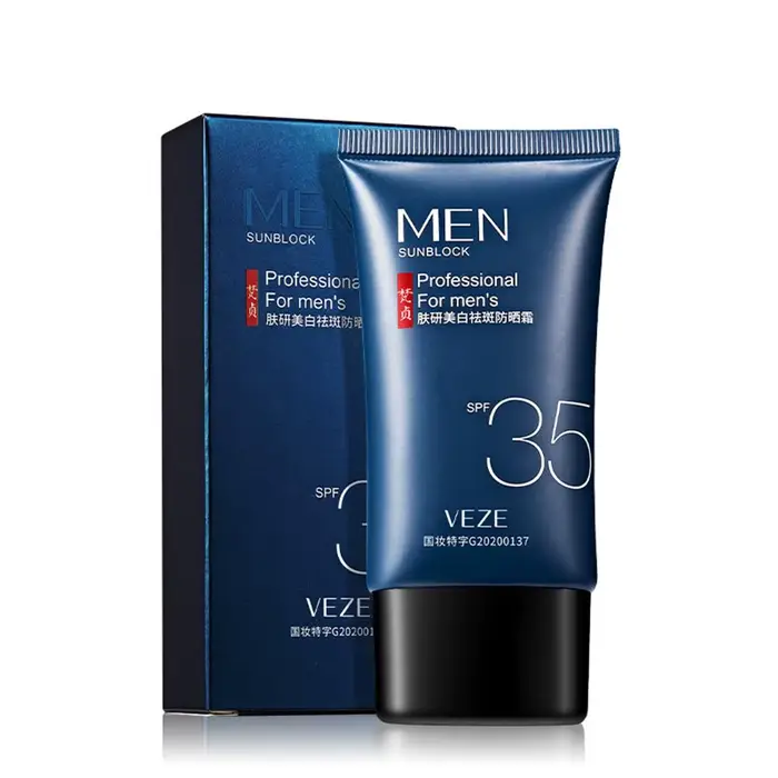 Crème solaire SPF 35 pour hommes, Non grasse, hydratante, pour la Protection du visage, Lotion solai