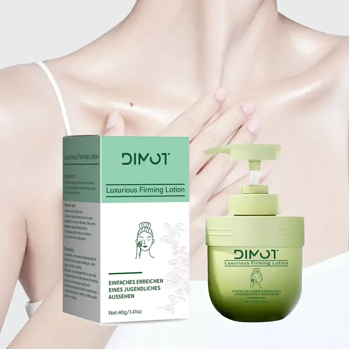 DIMOT 40g Lotion raffermissante luxueuse – Crème anti-rides, hydratante et liftante avec extrait d'a