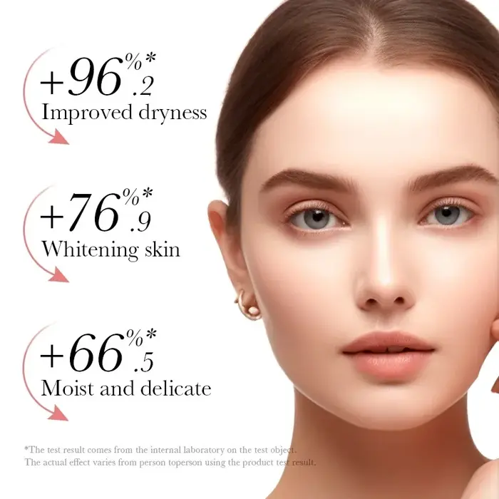 Ensemble de soins de la peau à la rose : Essence à l'acide hyaluronique, crème hydratante et éclaircissante pour les yeux, crème pour le visage pour peaux sèches
