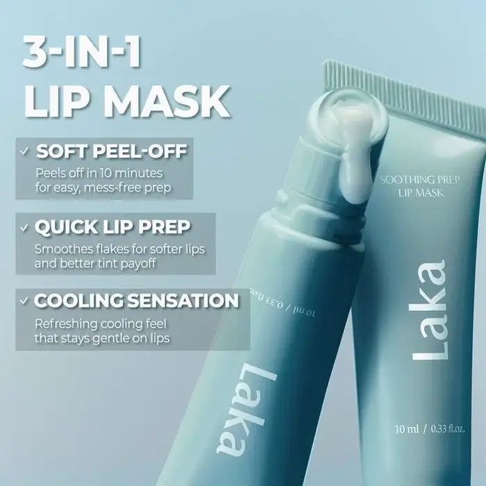 Masque pour les lèvres 3-en-1 original 10 ml Laka