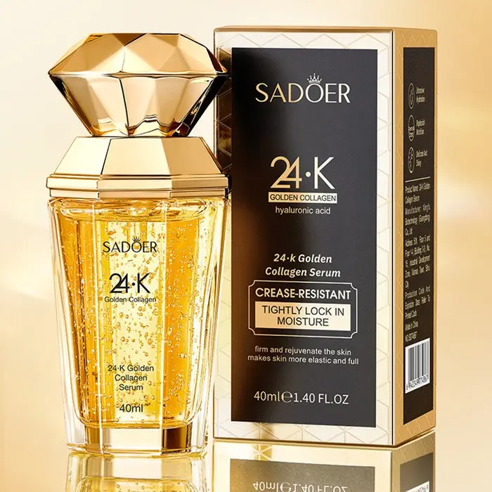 SADOER 24K sérum au collagène doré pour le visage hydratant Anti-rides