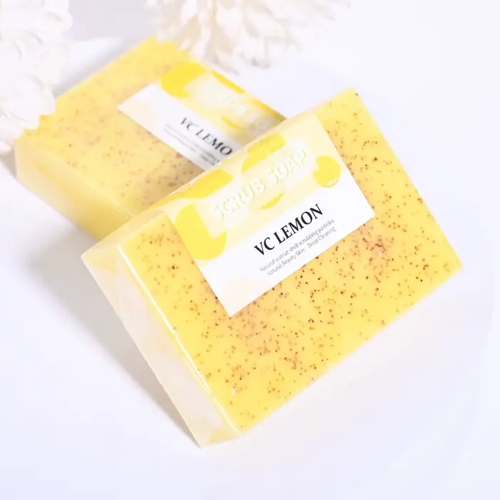 M + 100g savon aux fruits citron nettoyage particules givrées exfoliant bain soin du corps blanchissant