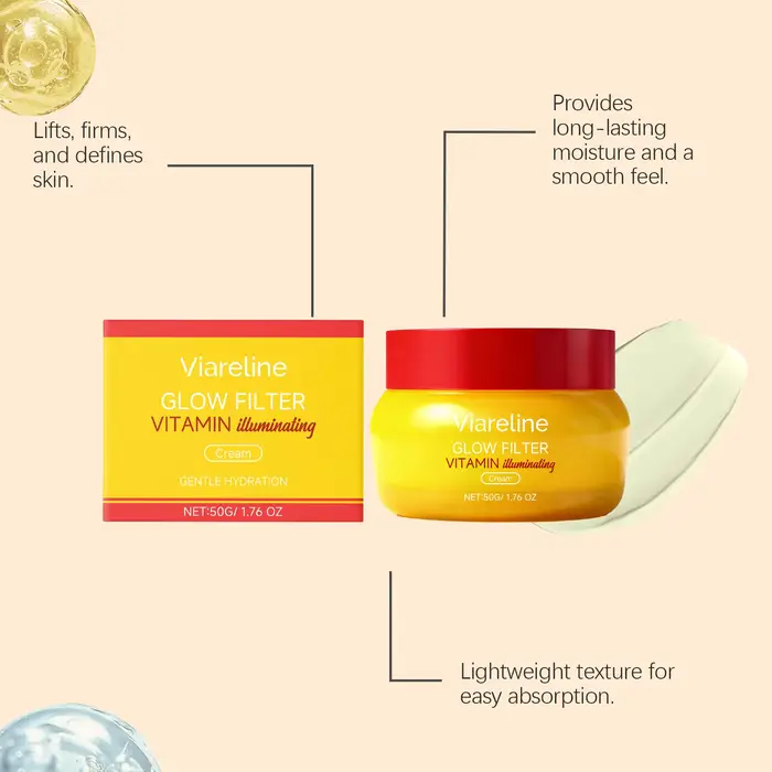 Crème Éclaircissante Vitamine Hydratante Raffermissante Éclatante Lissante Réparatrice Stabilisatrice