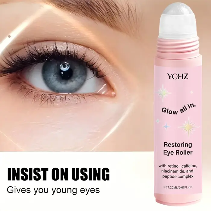 Essence Roll-On Contenant de la Caféine pour les Yeux - Produit de Soin de la Peau