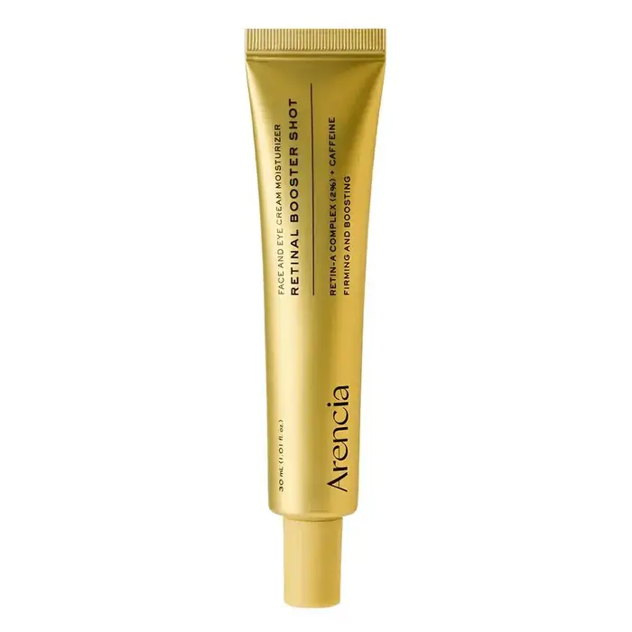 Soin hydratant pour le visage et les yeux Arencia Retinal Booster Shot, complexe rétinol, anti-rides