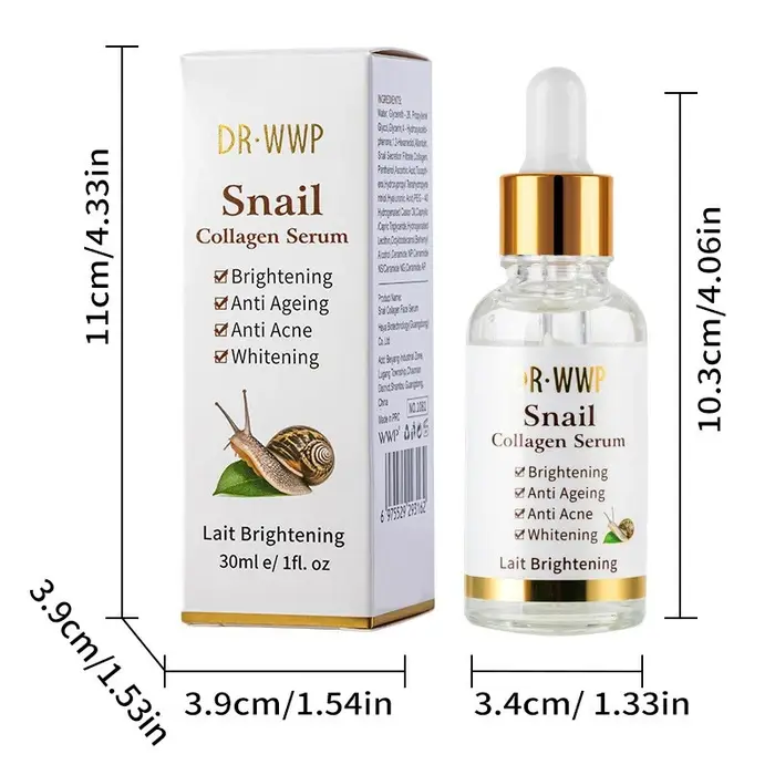 Sérum facial coréen avec collagène, vitamine C et acide kojique, sérum pour le visage liftant, raffe