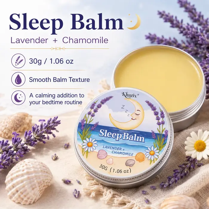 Baume de Nuit Apaisant 30g à la Lavande et à la Camomille – Arôme Relaxant, Doux pour la Peau, Forma