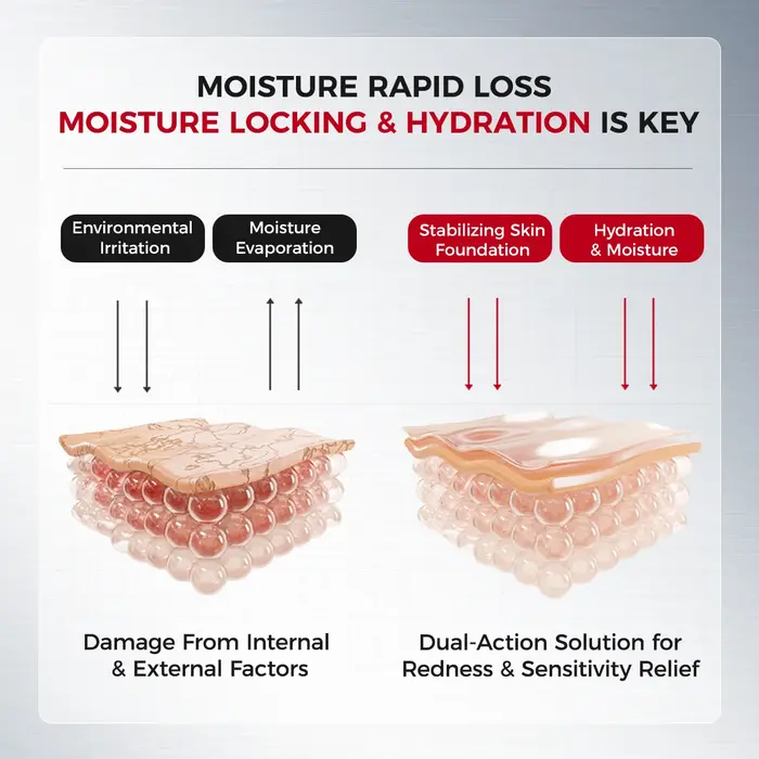 Crème Gel Rafraîchissante Après-Soleil – Hydratant Apaisant avec Probiotiques + Céramide