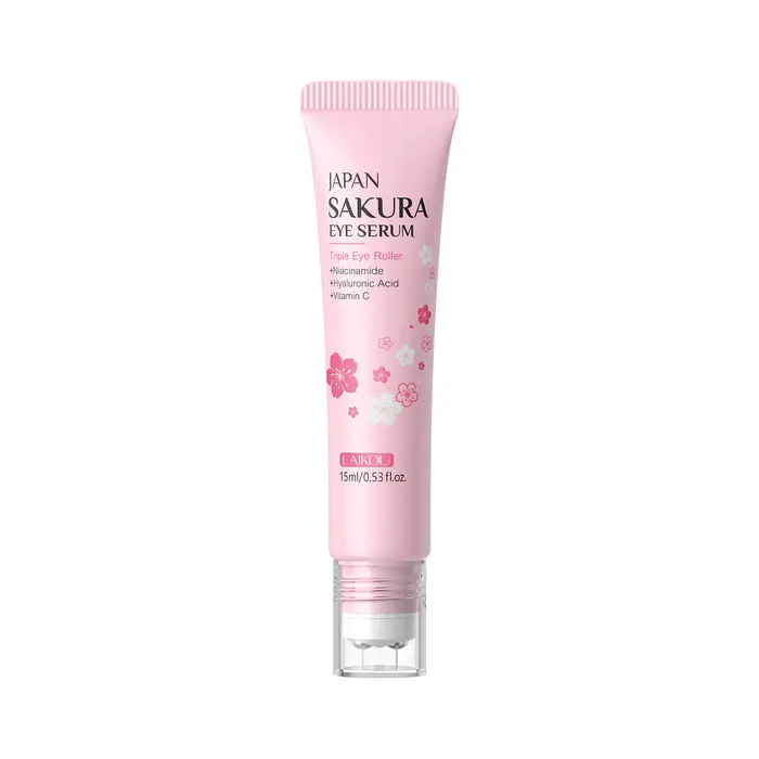 LAIKOU Sakura crème pour les yeux Anti-rides avec bille roulante séchage rapide hydratant acide hyaluronique sérum