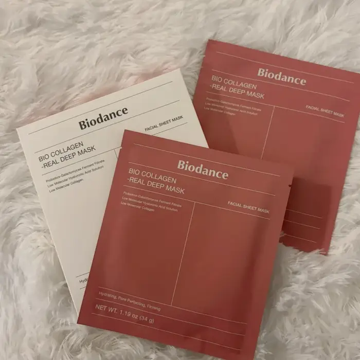 Masque facial en gel hydratant au collagène Biodance