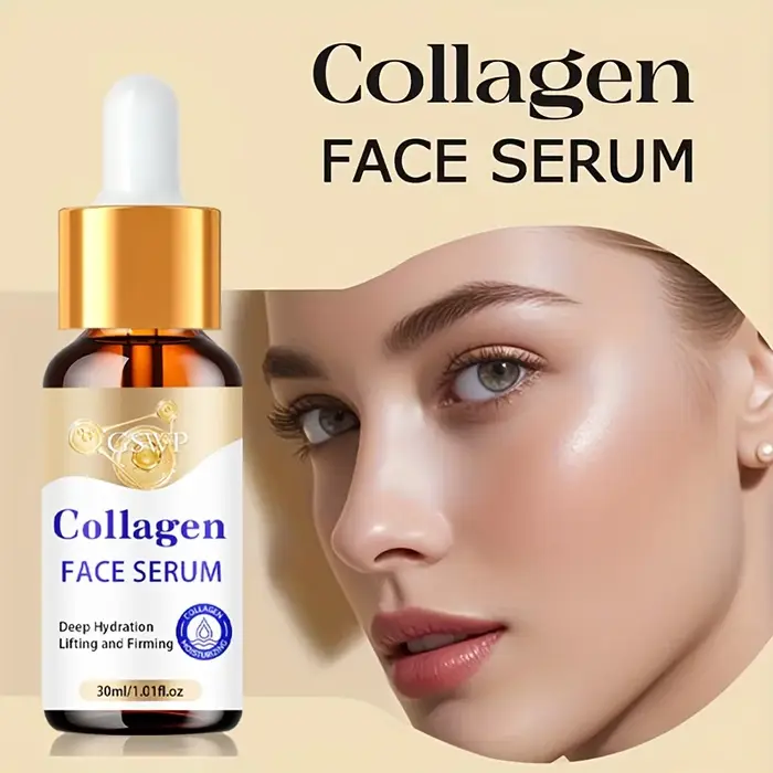 Ensemble crème et sérum hydratants au collagène GSWP : hydrate en profondeur