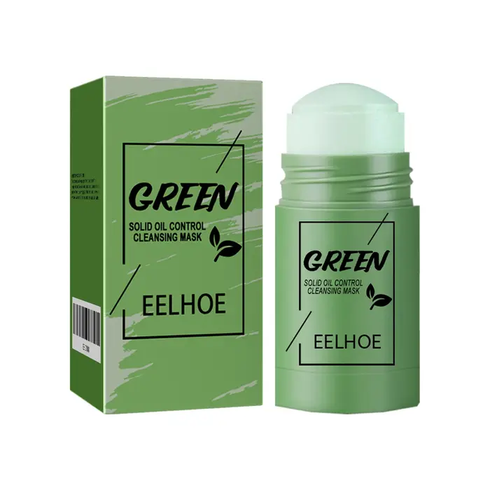 Thé vert nettoyant solide masque facial nettoyage des Pores supprimer l'acné points noirs contrôle d