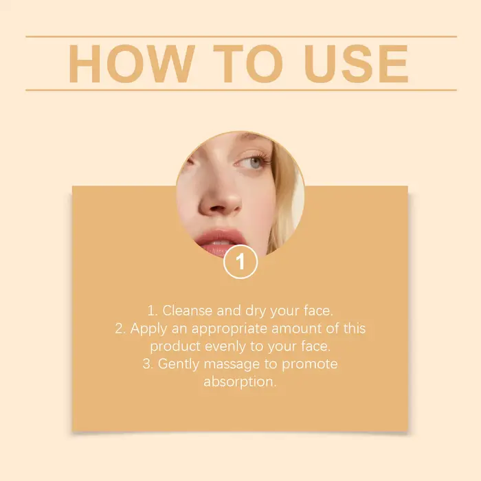 Crème Éclaircissante Vitamine Hydratante Raffermissante Éclatante Lissante Réparatrice Stabilisatrice