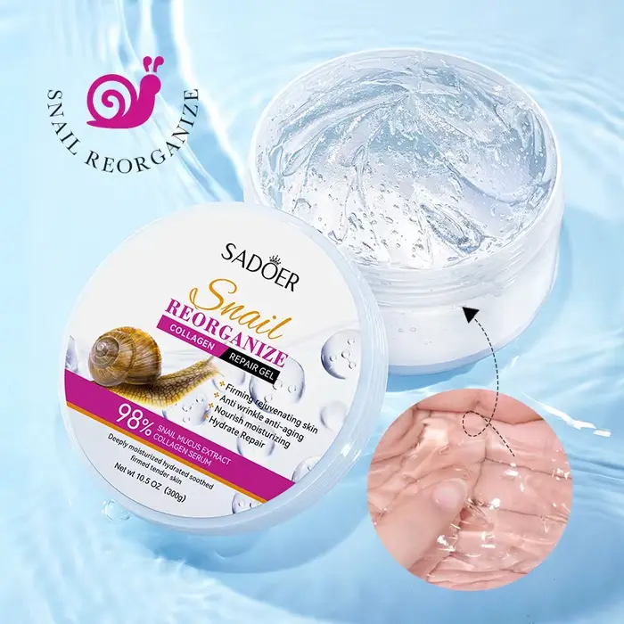 SADOER escargot collagène crème pour le visage Gel raffermissant réparation blanchissant hydratant c
