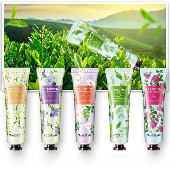 Ensembles de crème pour les mains fleuri fruitée
