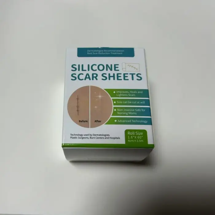 1 rouleau = feuilles de cicatrices en Silicone de 4cm x 1.5m