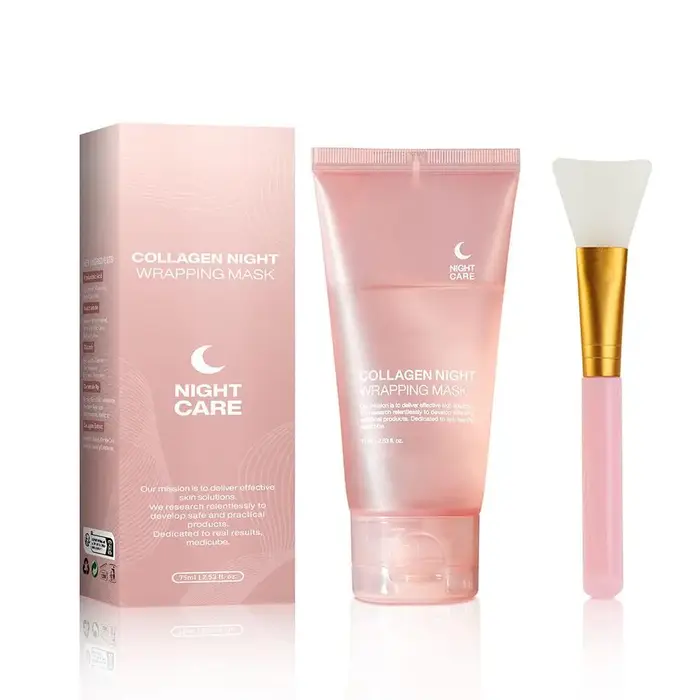 Masque facial de nuit au collagène hydrolysé