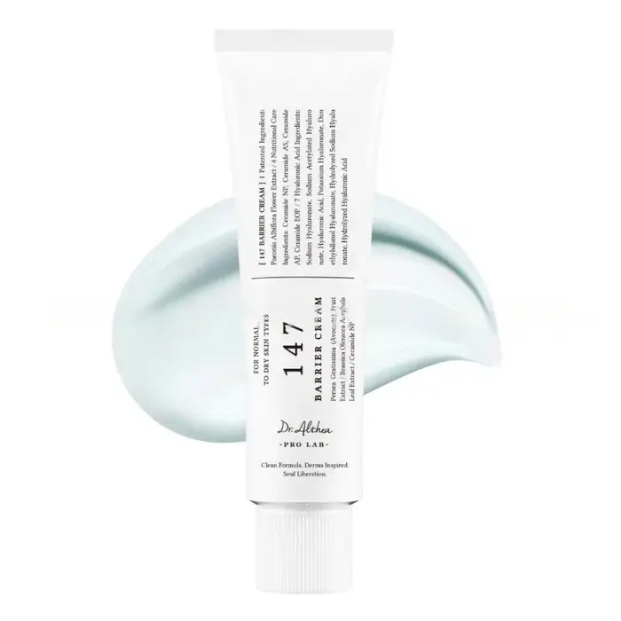 Crème antioxydante 147/345 hydratante et réparatrice pour les barrières cutanées sensibles, soulage 