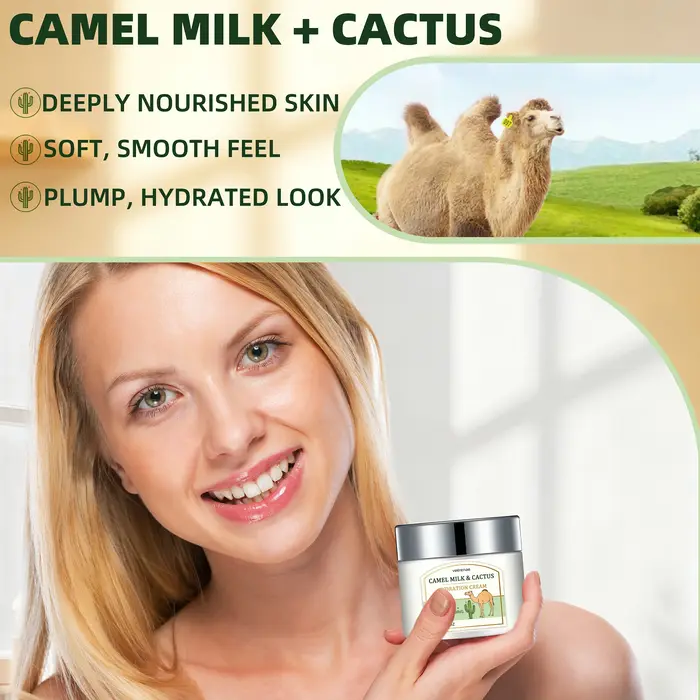 CRÈME HYDRATANTE AU LAIT DE CHAMELLE ET CACTUS