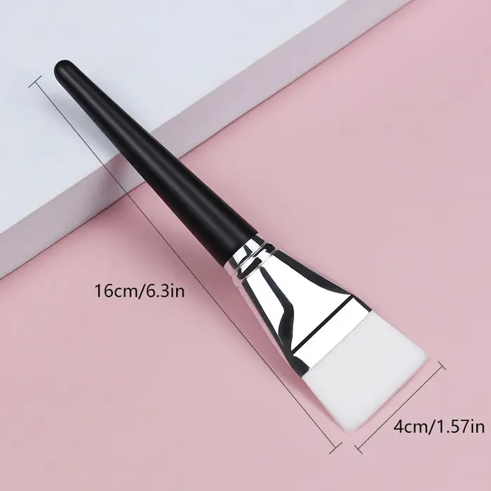 Brosse pour masque Facial fin à tête plate, cheveux blancs doux, Application du corps, outil spécifi