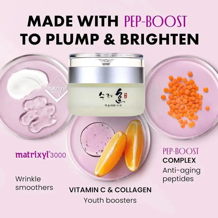 Crème pour le visage raffermissante au collagène