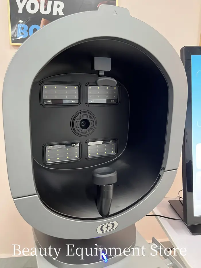 Analyseur de peau X5 AI à 8 spectres, scanner facial intelligent 3D, analyse UV de la peau et des ch