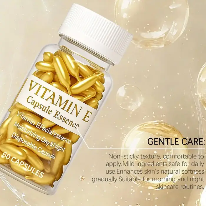 Capsules de sérum à la vitamine E pour le visage