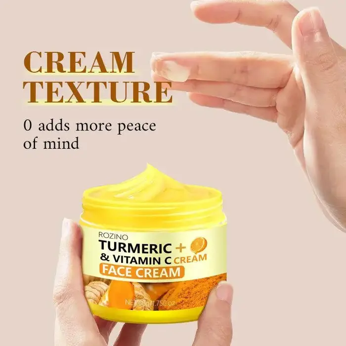 Crème Visage au Curcuma et Vitamine C : Raffermit