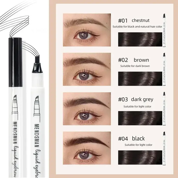 Petit crayon à sourcils sauvage à quatre fourchettes