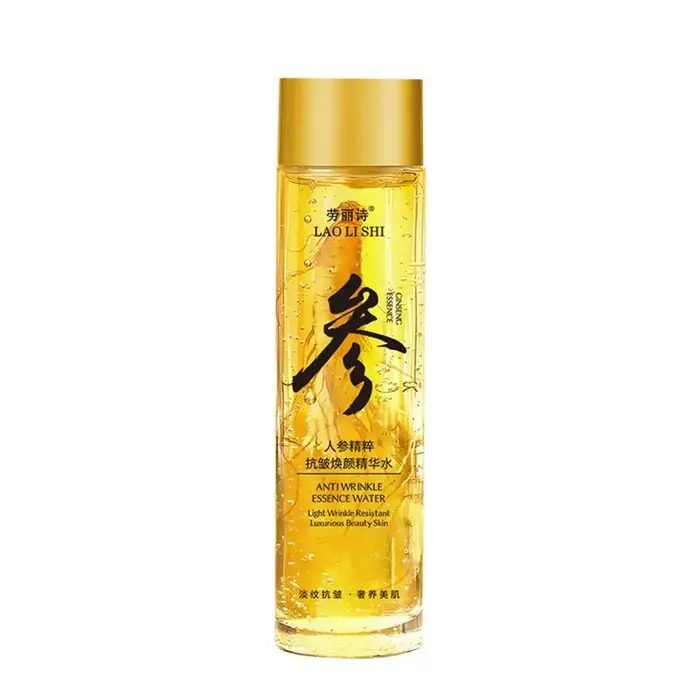 Sérum pour le visage au Ginseng efficace polypeptide doré Essence pour le visage nourrissant en prof