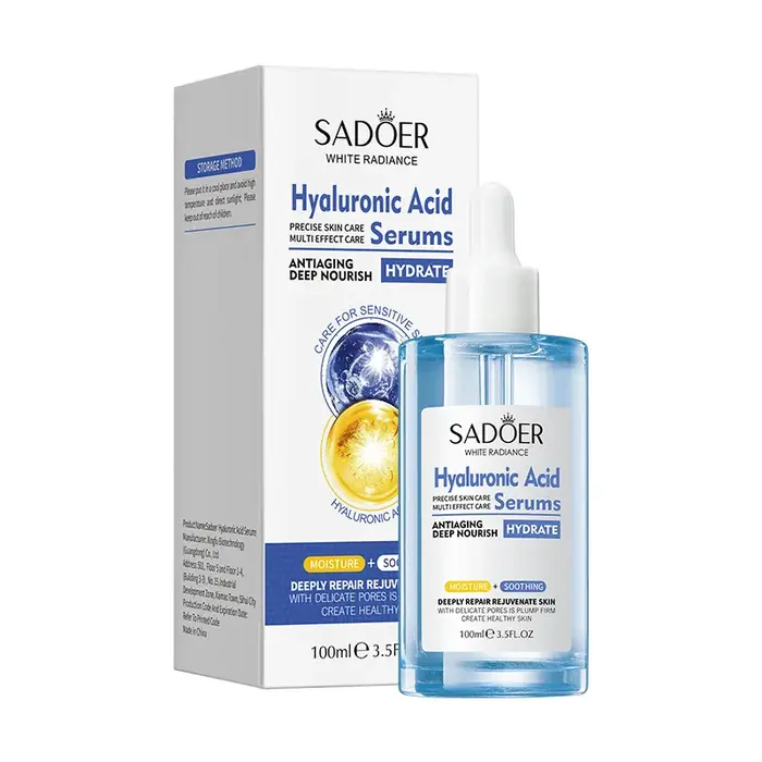 Centella Sakura collagène vitamine C acide hyaluronique sérum pour le visage soin de la peau hydratant raffermissant