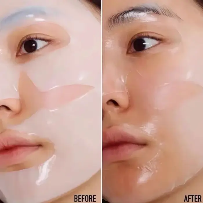 Masque facial anti-rides au collagène