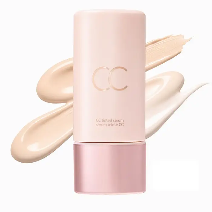 Crème Correctrice de Couleur CC Légère, Lisse, Sans Agglomération, Unifie le Teint, Éclat Naturel, A
