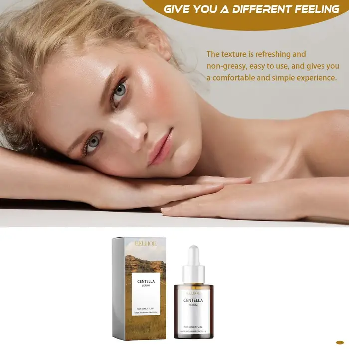 Centella sérum nourrir amélioration peau sèche lissage raffermissant éclaircissant hydratant acide hyaluronique visage