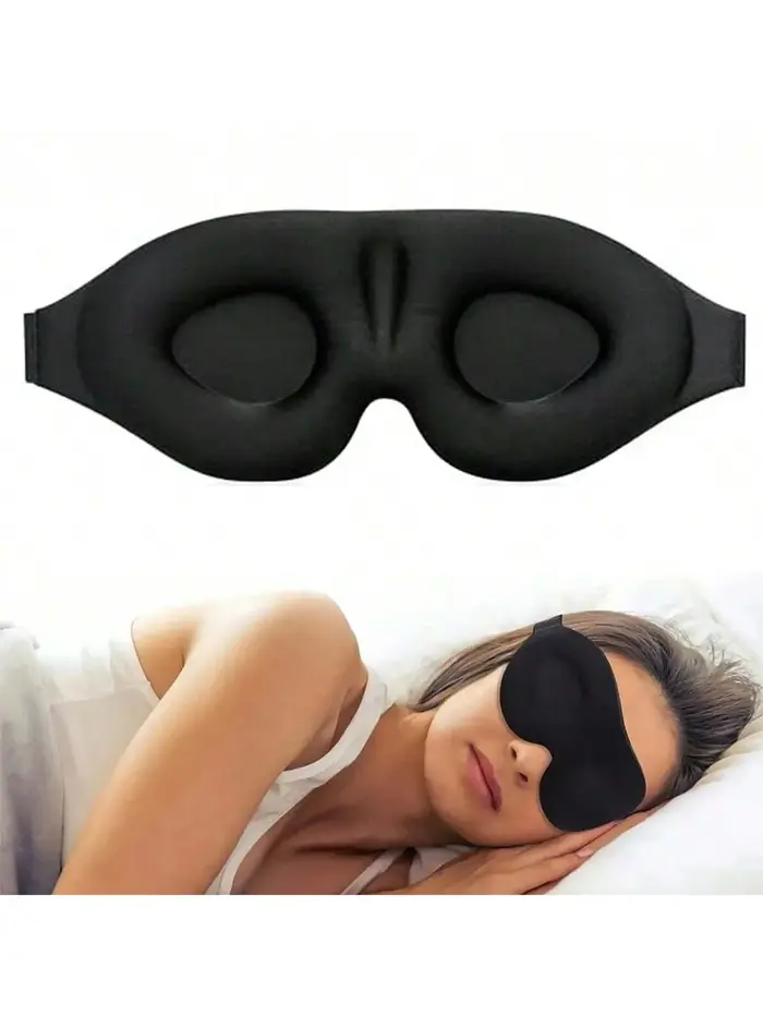 Masque de sommeil de contour 3D avec bouchons d'oreilles